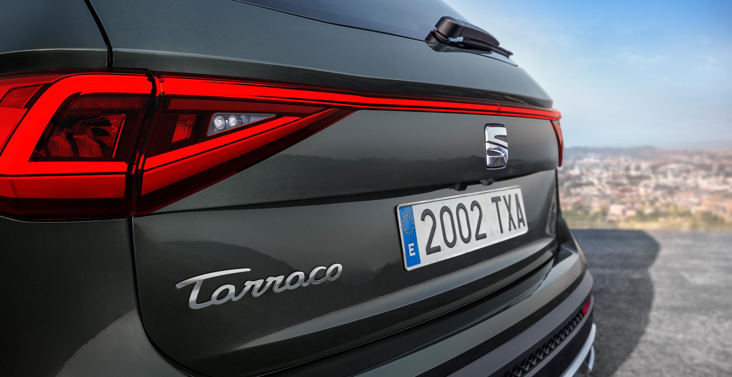 New SEAT Tarraco SUV 7 seater design back Tarraco badge