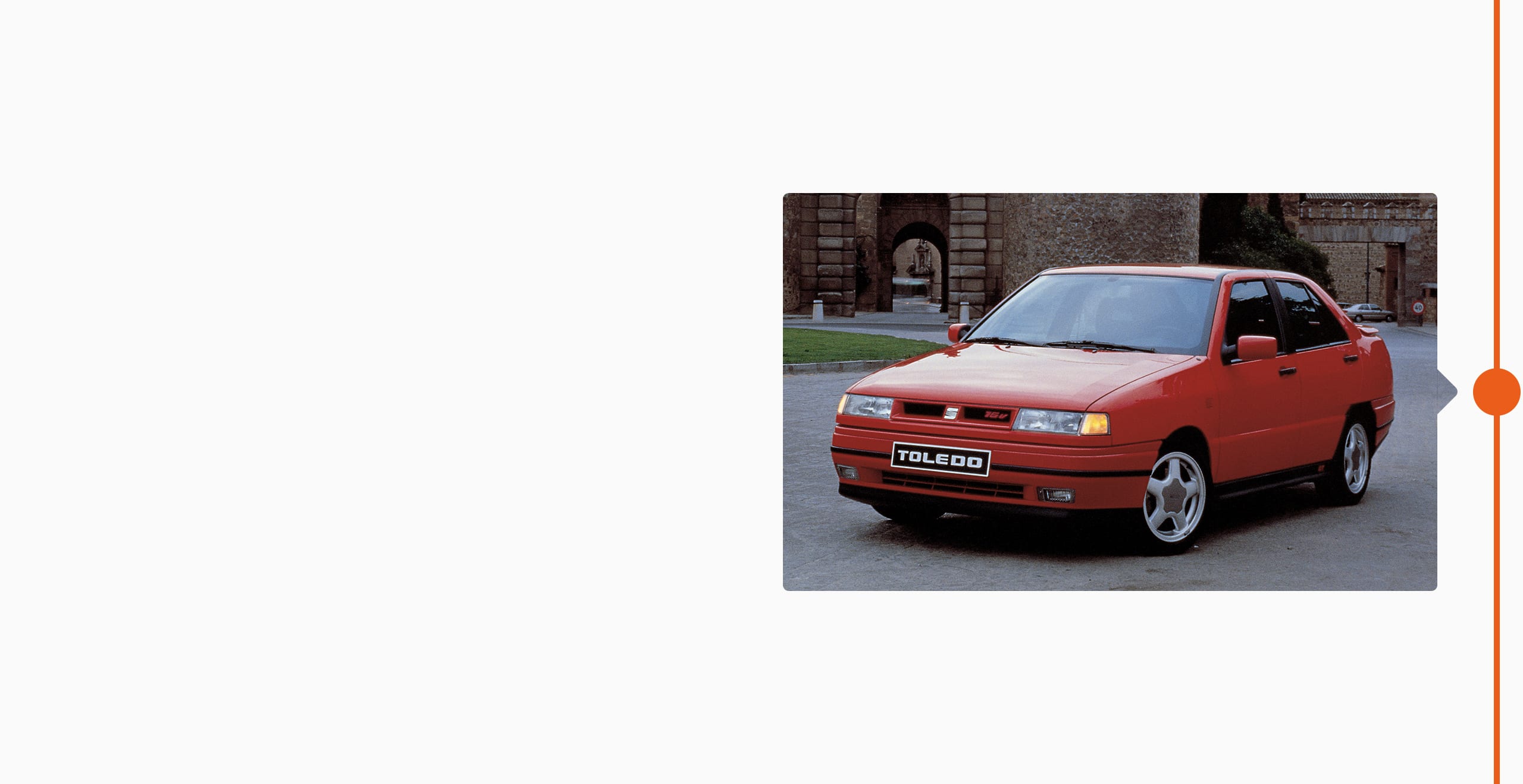 SEAT brand history 1991 - original SEAT Toledo saloon sedan car