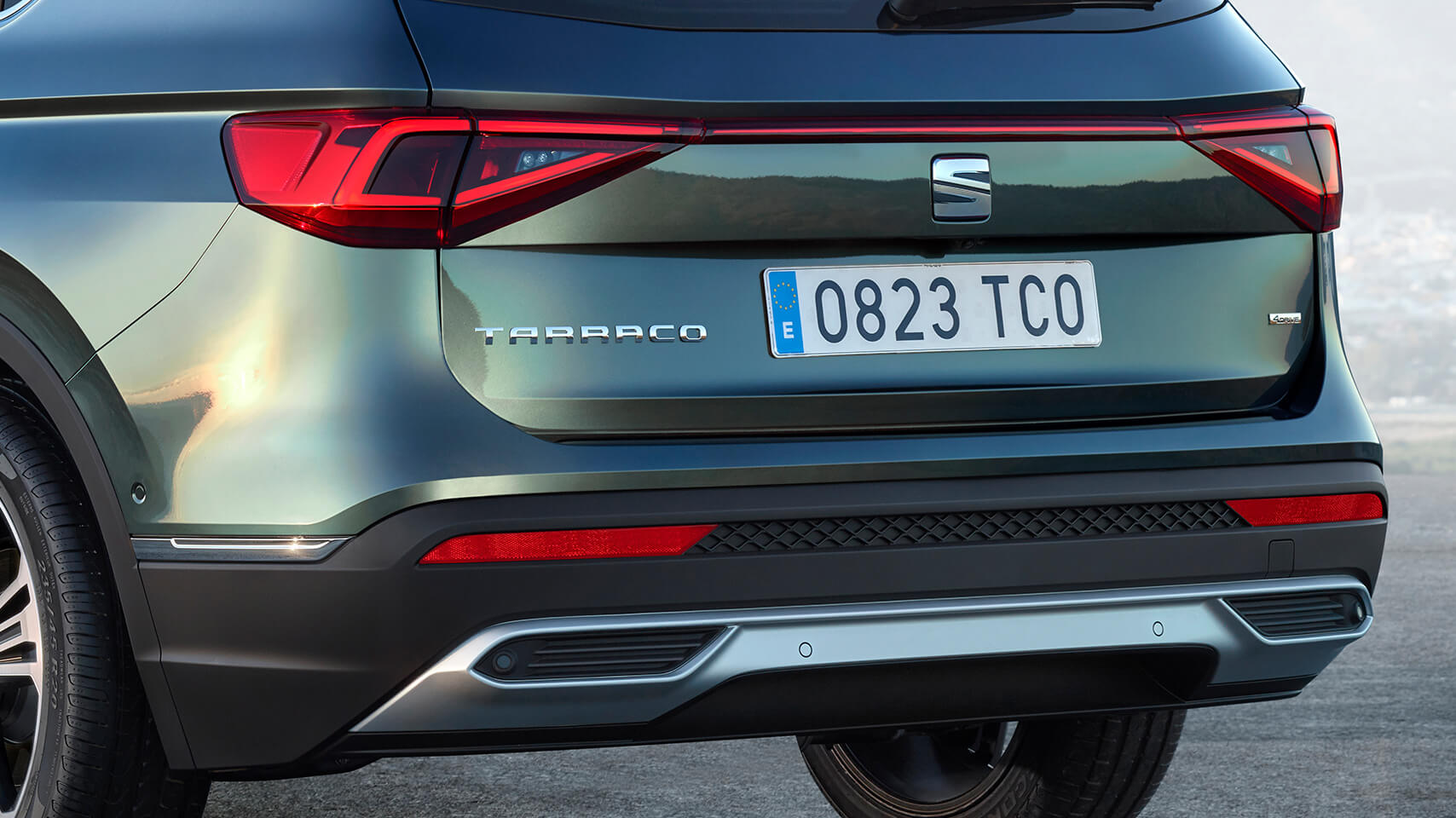 SEATʼs new flagship model the new SEAT Tarraco SUV back part