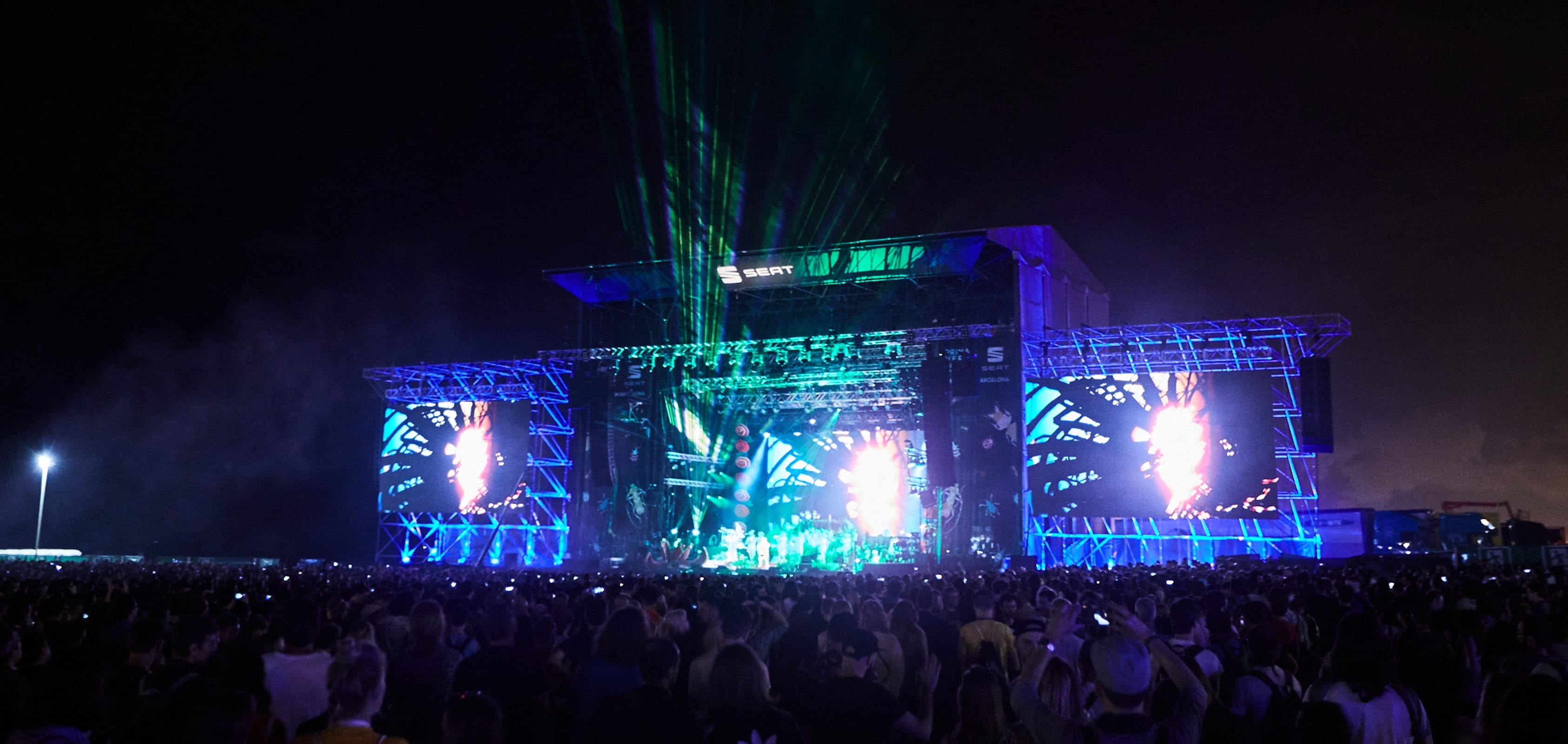 Primavera Sound sponsored by SEAT – Music stage at night