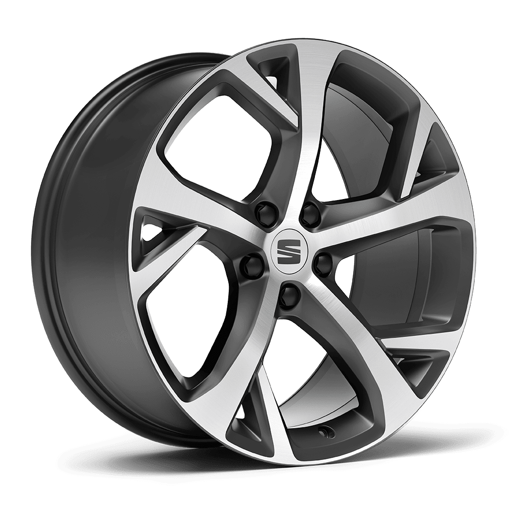 New SEAT Tarraco SUV 7 seater design alloy wheels 19 inch machined